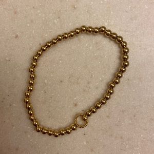 Gold “C” bracelet! No clasp, stretches on/off. Great accessory! NWOT never worn.